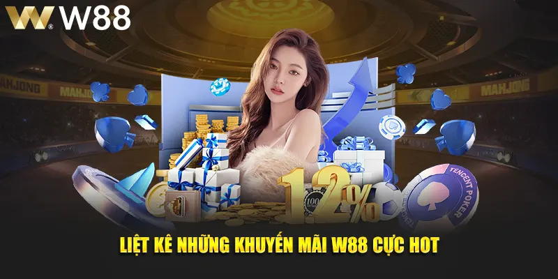 Liệt kê những khuyến mãi W88 cực hot