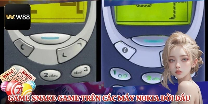 Game Snake Game trên các máy nokia đời đầu